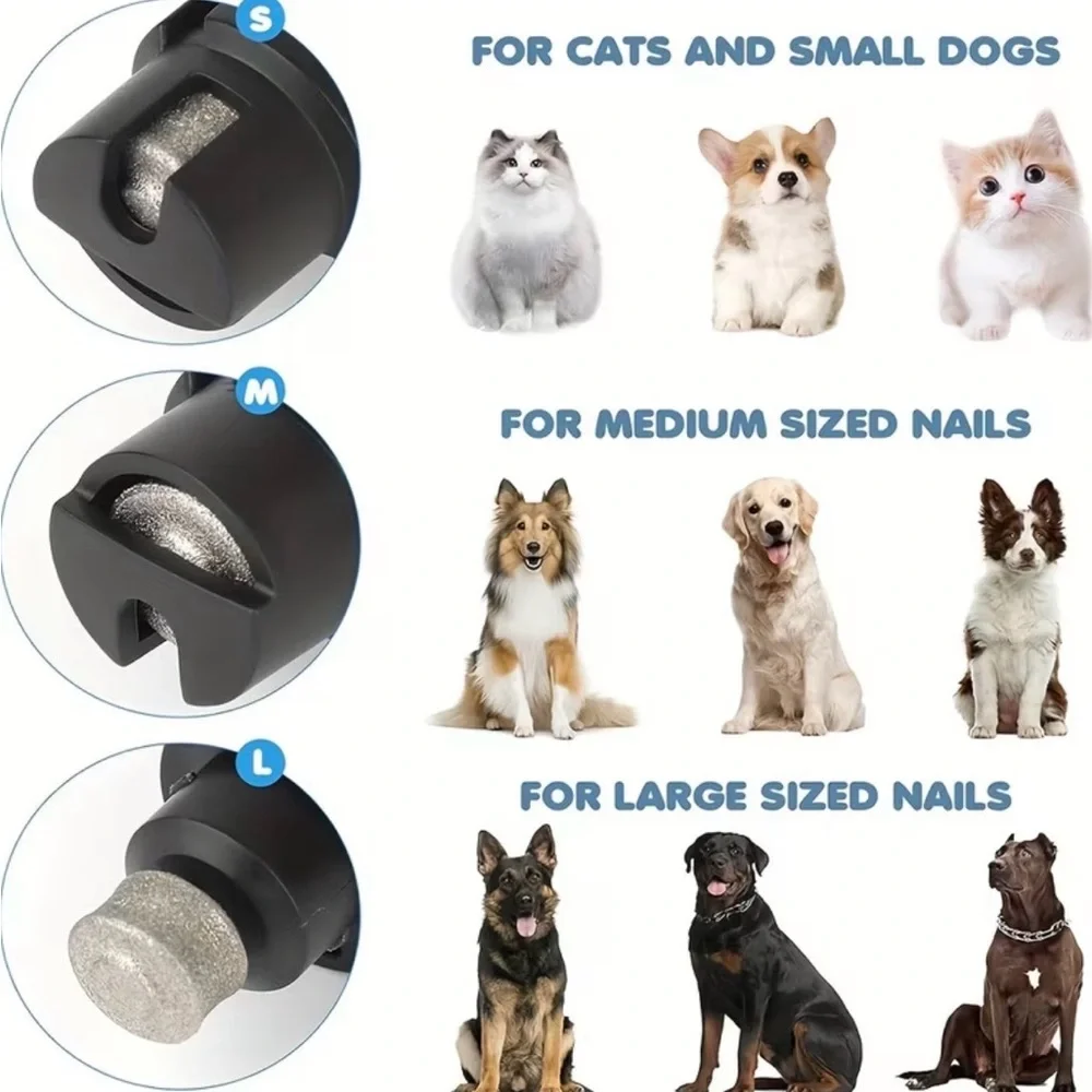 Upgraded Blue Pet Nail Grinder Trimming Kit